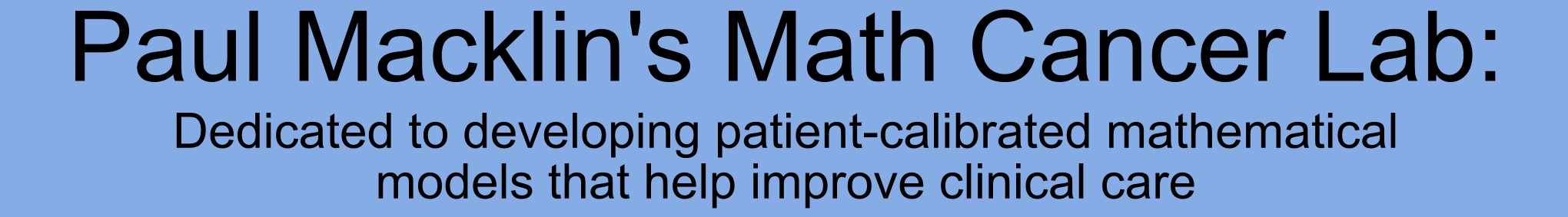 Paul Macklin's Math Cancer Lab Website